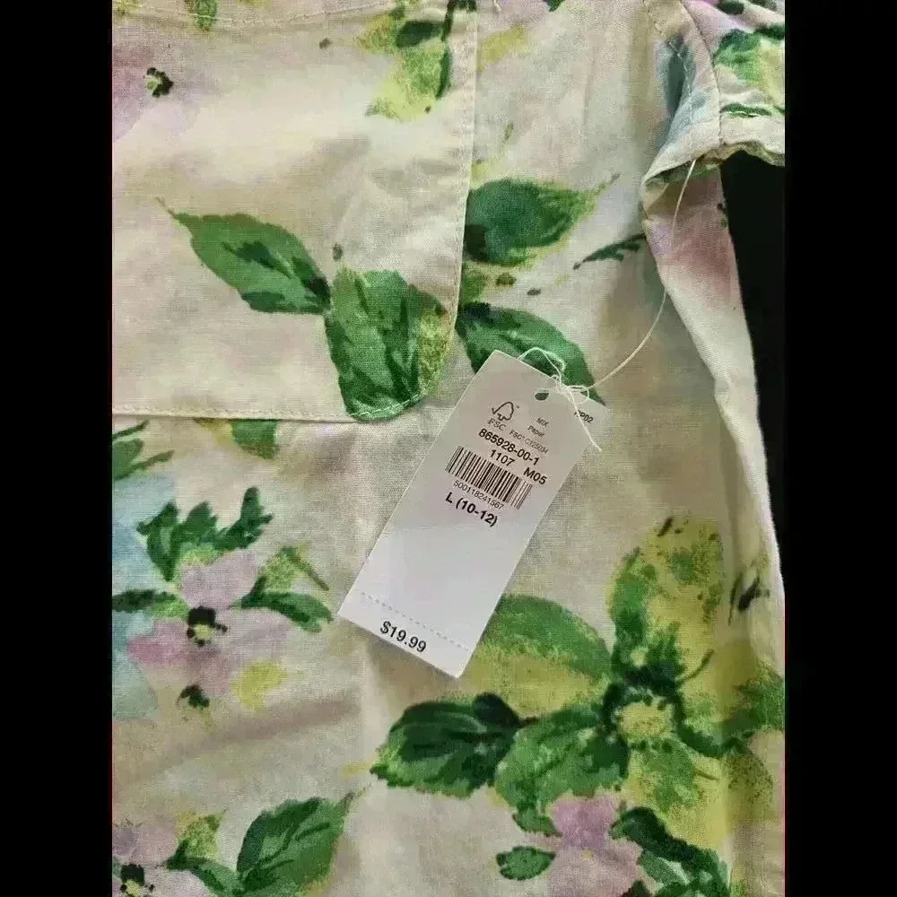Floral Short Sleeve Button-Up Shirt - Ideal for Casual Wear